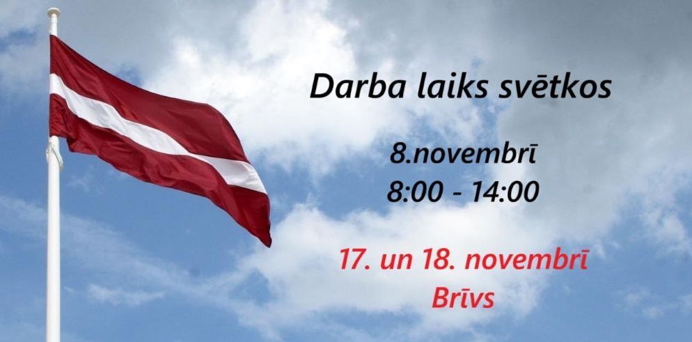 Darba laiks svētkos!