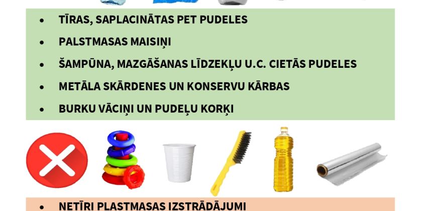 Kā pareizi šķirot plastmasu un metālu?