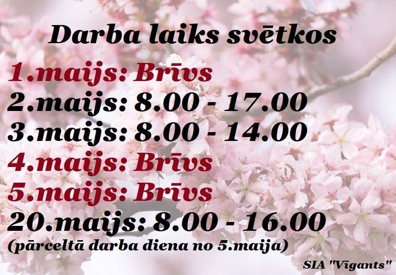 Darba laiks svētkos    