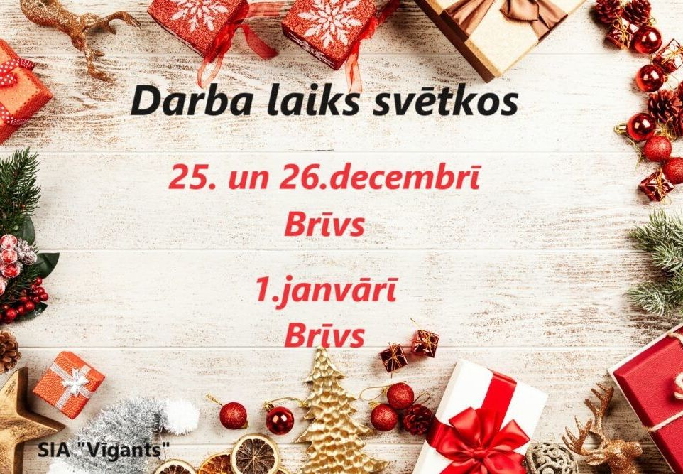 Darba laiks svētkos  