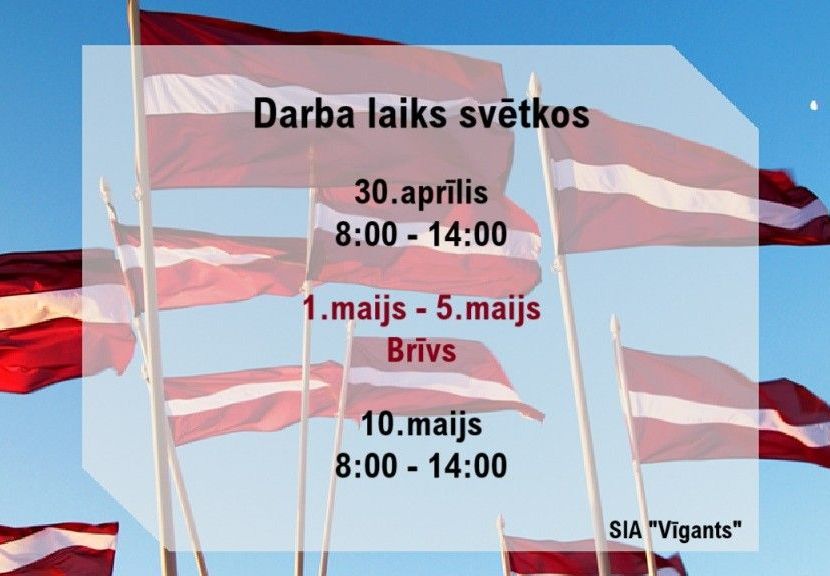 Darba laiks svētkos!